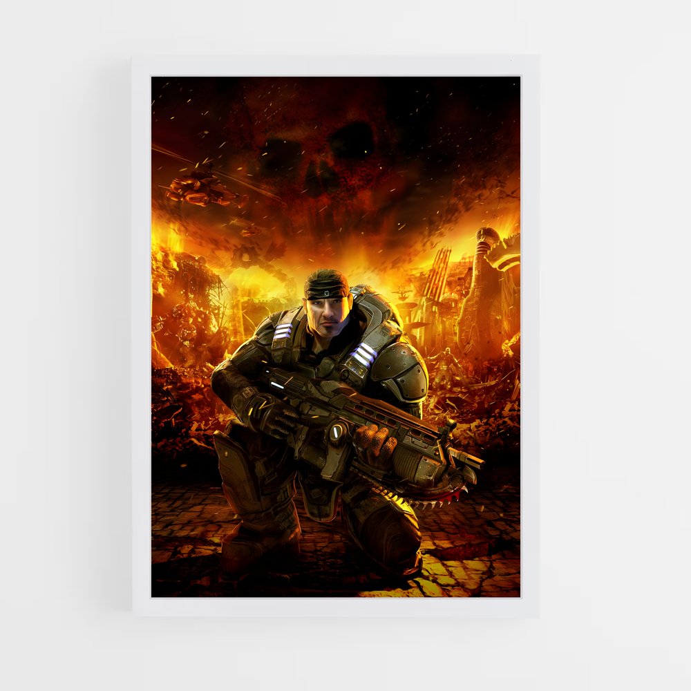 Poster L'Armée de Sera – affiche Gears of war (vue 3)